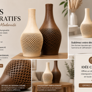 Vase Décoration Moderne Ensemble de deux Pièces